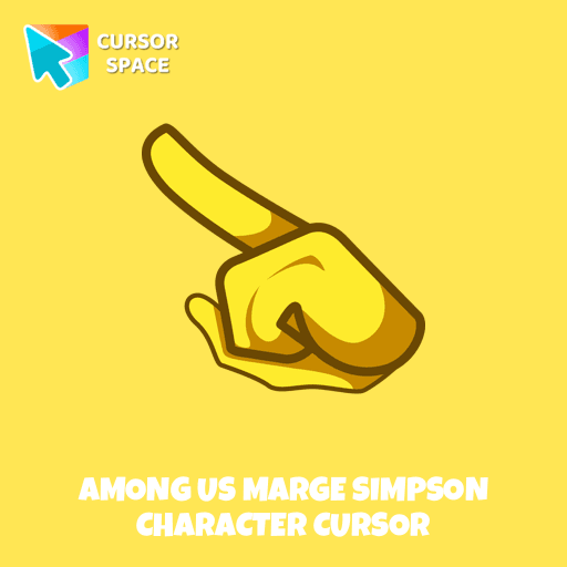 Among Us Marge Simpson Character cursor